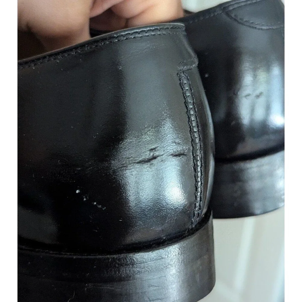 Johnston & Murphy Size‎ 9.5 D Aristocraft Men's Black Leather Cap Toe Oxford